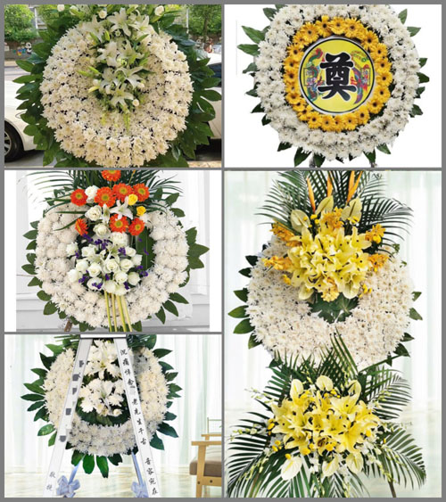 广东中山市五桂山街道长命水村花圈速递
